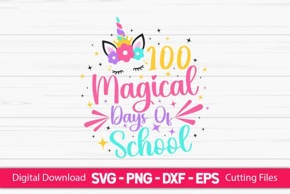 100 Magical Days of School Unicorn