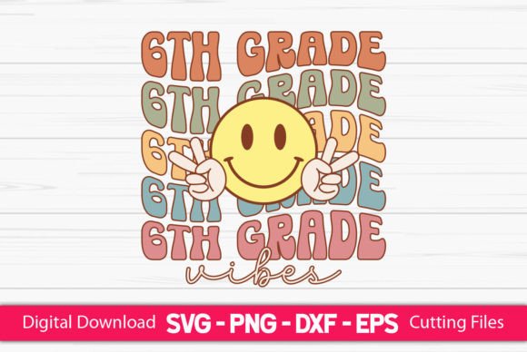 6th Grade Teacher Vibes: A Fresh Embroidery Design