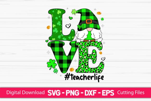 Charming I Love Gnomies Teacher Life Design