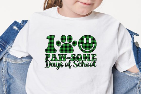 Embroidering 100 Paw-some Days of School