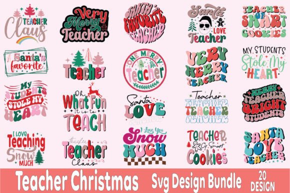 Teacher Christmas SVG Bundle: A Festive Embroidery Must-Have