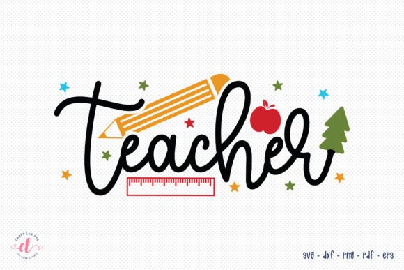 Teacher Christmas SVG Cut File: A Festive Embroidery Delight