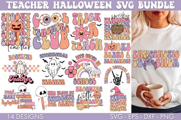 Teacher Halloween SVG Bundle PNG: A Spook-tacular Design