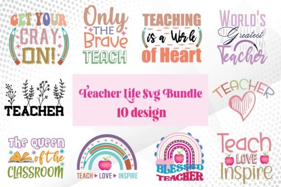 Teacher Life Svg Bundle: A Versatile Design for Educators
